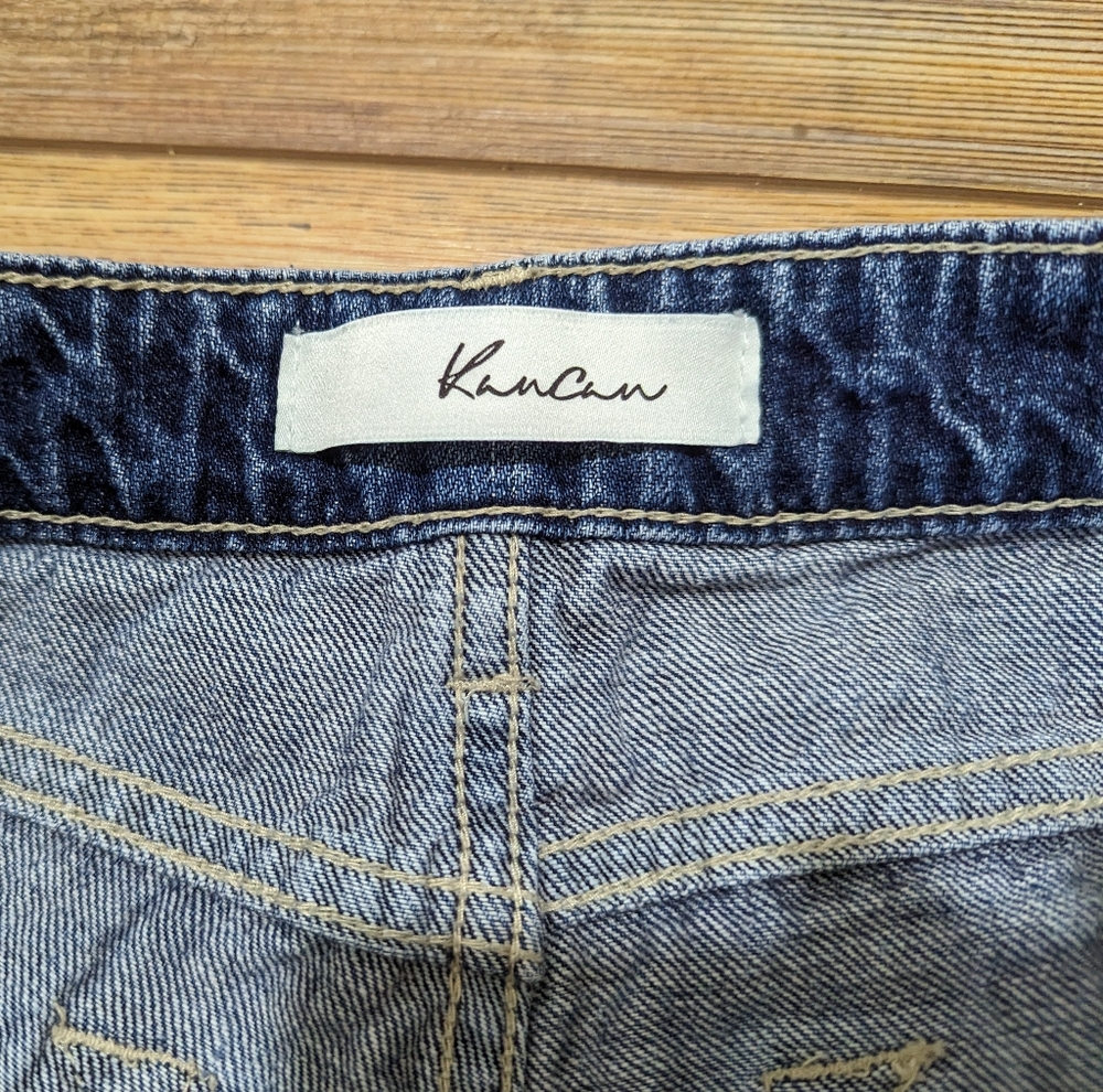KanCan Estilo Distressed Ripped Frayed Boyfriend Jeans Women's Size 26/7 - Picture 5 of 12